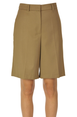 Viscose-blend bermuda shorts