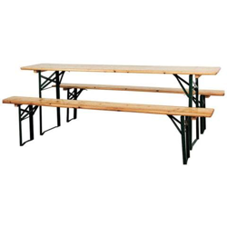 Set Birreria Da Giardino Panche Da Bar In Legno Pieghevole Cm 220X70 Cm precio