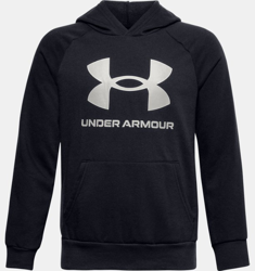 Felpa con cappuccio UA Rival Fleece Big Logo da ragazzo características
