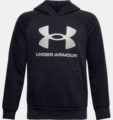 Felpa con cappuccio UA Rival Fleece Big Logo da ragazzo