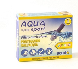 FILTRO AURICOLARE JUNIOR EARPLUG SCUDO AQUASPORT 2 PEZZI