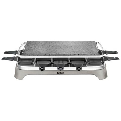 Raclette PR 457 B per 10 Persone Piastre In Pietra Potenza 1350 W Colore Nero / Inox