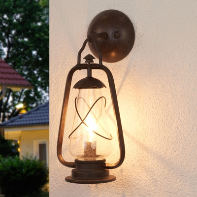 Applique da esterni Miners, stile luce da minatore