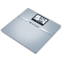 Bilancia Con Analisi Corporea In Vetro 150 Kg Argento Sbf 70 en oferta