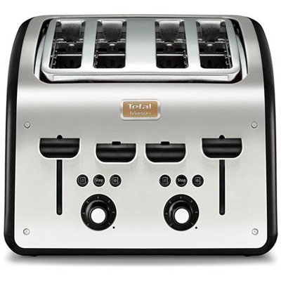 Tostapane TT770811 a 4 Fette Potenza 1700 W Colore Nero / Acciaio Inox