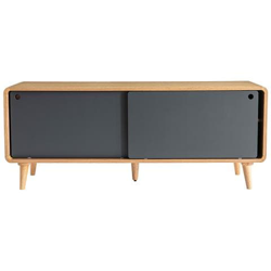 Mobile Tv Scandinavo Quercia Chiaro E Grigio 140cm Copenhague características