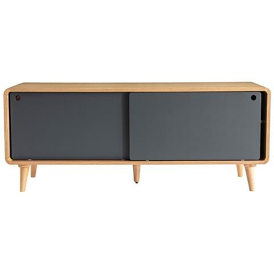 Mobile Tv Scandinavo Quercia Chiaro E Grigio 140cm Copenhague