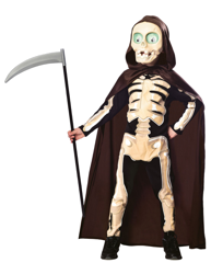 Costume da scheletro della morte per bambino precio