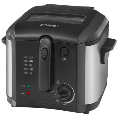 Friggitrice Bomann Fr 2253 Cb 1600w In Acciaio Inox Con Coperchio Con Finestra