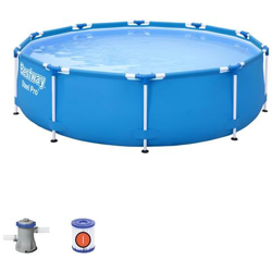 Piscina Fuori Terra Rotonda Bestway Steel Pro 305x76 Cm Pompa Di Filtraggio De 1.249 Litri / hora precio