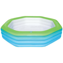 54119 Piscina gonfiabile Ottagonale 1030L Blu, Verde piscina fuori terra en oferta
