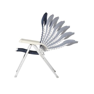 CH-0592, Blu, Bianco, Alluminio, 119 cm, 50 cm, 52 cm