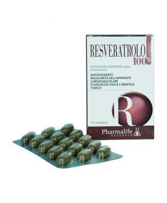 Pharmalife Resveratrolo 100% Integratore Alimentare 30 Compresse