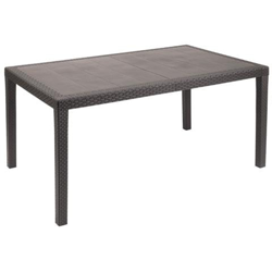 Tavolo in Polipropilene ed Ecorattan Marrone - Modello Prince precio