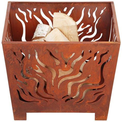 S Ff161 Braciere Quadrato Colore Ruggine precio