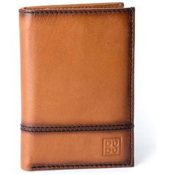 Portafoglio Uomo Verticale Pelle Alta Qualità Con 9 Tasche Porta Carte Tessere Dudu Marrone Chiaro en oferta