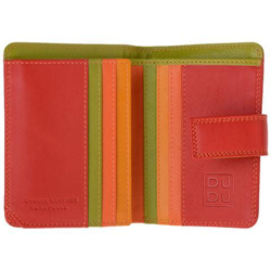 Portafoglio donna piccolo di pelle colorata porta carte Rosso precio