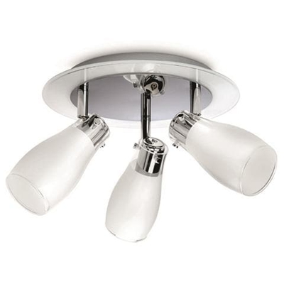 Rigel - Plafoniera A 3 Spot Cromo 12w