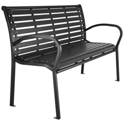 Panca Da Giardino Pino - Nero precio