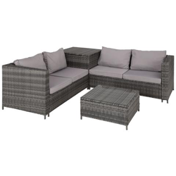 Salottino In Rattan Siena - Grigio en oferta