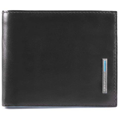 Portafoglio Uomo Con Portamonete, Porta Carte Blue Square - Pu4188b2r - Nero