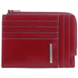 Portafoglio Uomo Blue Square Rfid Bustina Portamonete Documenti Rosso Pu1243b2r / r características