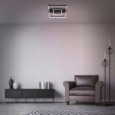 Plafoniera LED 3027, angolare, nero, 2 profili