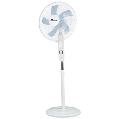 Ventilatore A Piantana Windzeta Bianco Termozeta Tzwz01 D. 40 Cm Altezza 120 Cm