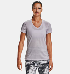 Maglia con collo a V UA Twist Tech™ da donna en oferta
