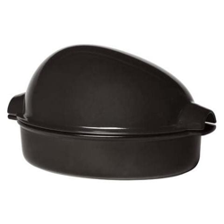 Cuoci pollo 35x23x20cm fusian nero in ceramica refrattaria características