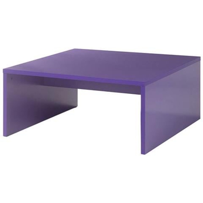 Tavolino Quadrato Da Salotto In Melamina 81x81x36cm Tft Boost Viola