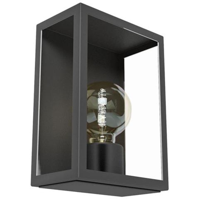 Luce Da Parete Esterna Alamonte 1 Nera 60 W 94831