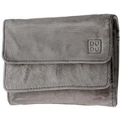 Portafoglio donna in pelle vintage tinto in capo a doppia patta Ash Gray precio