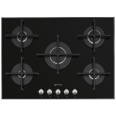 Piano Cottura PV175N2 a Gas 5 Fuochi Gas Colore Nero