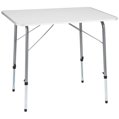 Tavolo Da Campeggio Regolabile In Altezza 80x60x68 Cm - Grigio