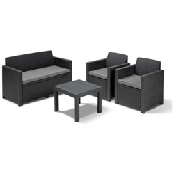 Salotto Alabama In Resina Antiurto | Vari Colori - Graphite precio