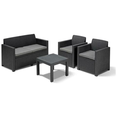 Salotto Alabama In Resina Antiurto | Vari Colori - Graphite