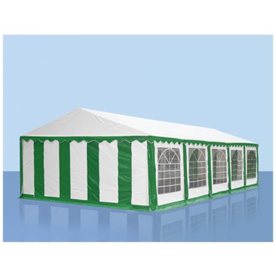 Tendone per feste PVC bianco e verde 5x10 m