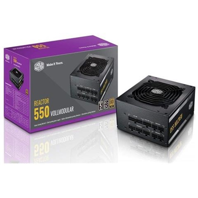 Alimentatore PC Reactor Gold 80 PLUS Gold ATX 550W Colore Nero