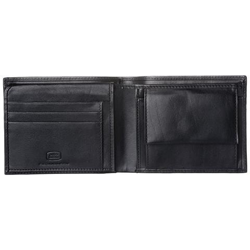 Portafoglio Uomo Classico In Vera Pelle Italiana Con Portamonete E Tasche Porta Carte Di Credito Nero precio