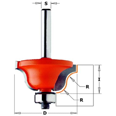 Fresa Profilata C/cusc. Hw S=8 D=28.7 R=4 Dx 940.270.11