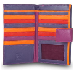 Portafoglio donna grande in raffinata pelle multicolore Fucsia características