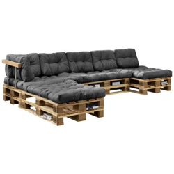 Divano con cuscini Colore Grigio en oferta