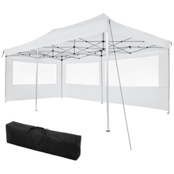 Gazebo Pieghevole Viola 3x6 M Con 2 Elementi Laterali - Bianco características