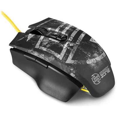 Mouse Shark Zone M50 Laser 7 Tasti 8200 DPI Colore Nero / Giallo