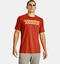 Maglia a manica corta UA Blurry Logo Wordmark da uomo precio