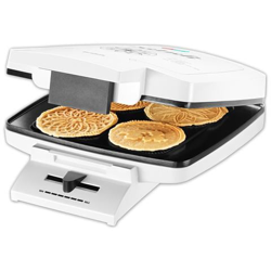 Bricelet Classique Macchina per Bretzeli e Pancake Potenza 1000 Watt Colore Bianco en oferta