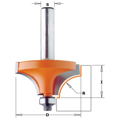 Fresa R.concavo C/cusc. Hw Z2 S=8 D=18.7x12.7x54 R=3 939.187.11