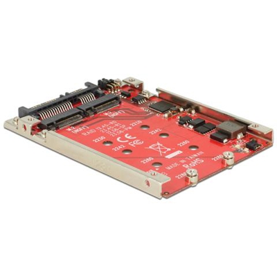 62698, SATA, M. 2, JMS562, 0, 1, JBOD, Nero, Rosso, Scatola