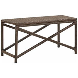 Panchina Da Giardino 80 Cm In Polyrattan Marrone precio